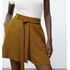NWT Zara Tied Flowy Shorts
